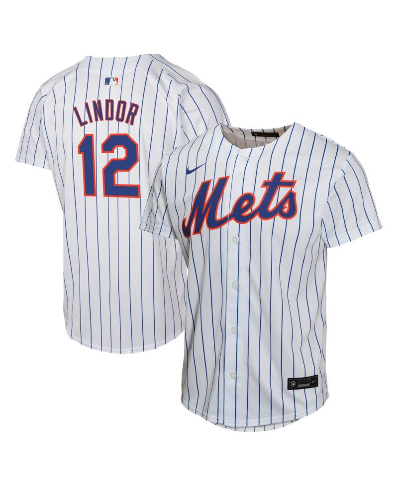 Big Boys and Girls Francisco Lindor White New York Mets Home Game Player Jersey