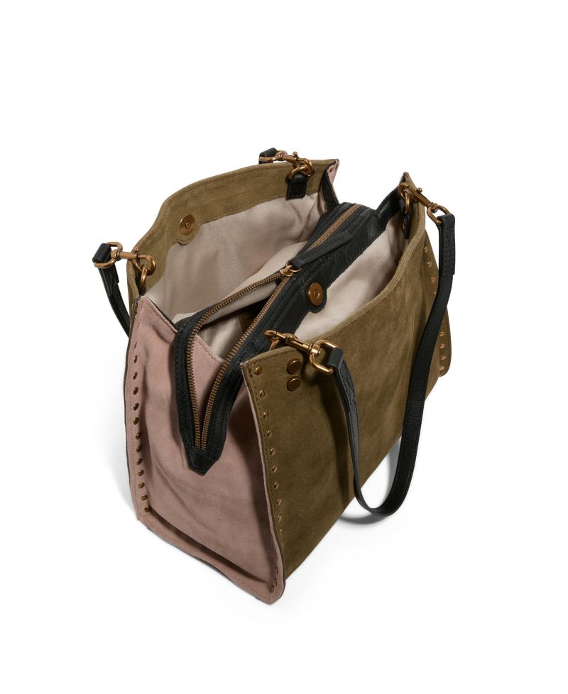 Lenox Studded Triple Entry Satchel