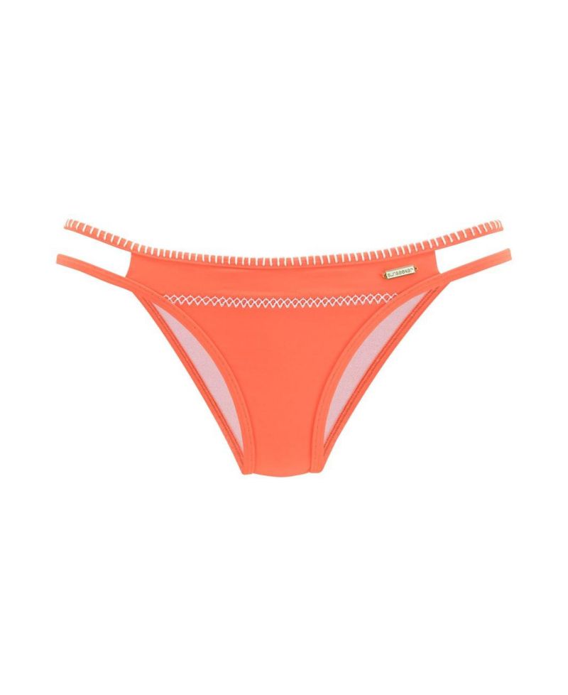 Women's Strappy Cheeky Bikini Low-Rise Cheeky-Coverage Swim Bottom