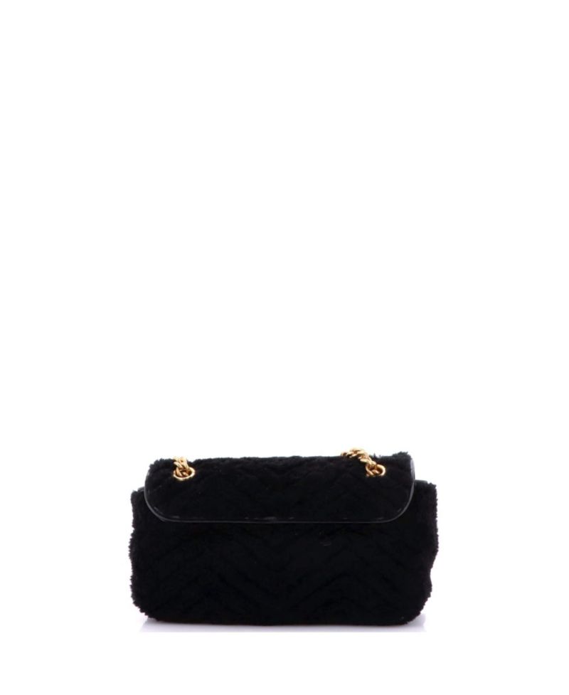 Small GG Marmont Flap Bag Matelasse Shearling