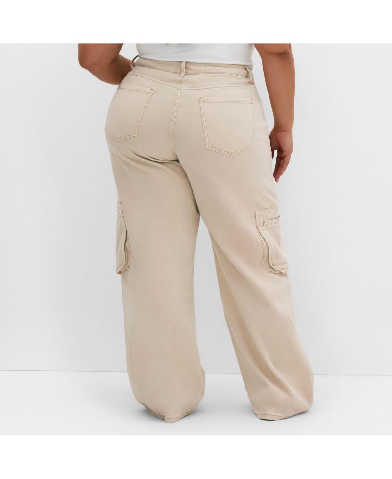 Plus Size Clarence Cargo Denim Pant
