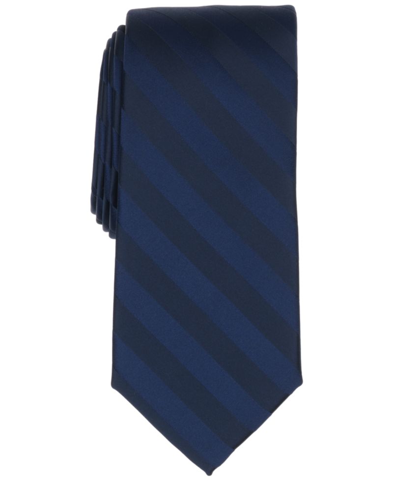 Men's Satin Stripe Solid Tie