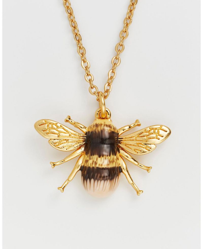 Honey Bee Enamel Necklace