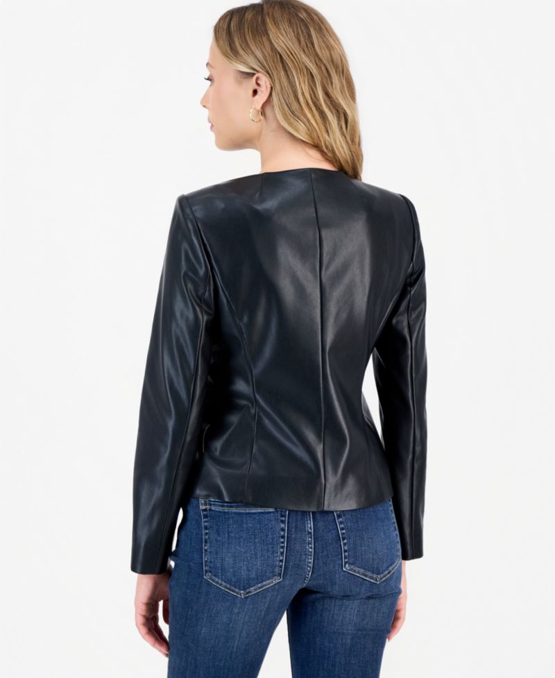 Petite Parisian Ottoman Jacket with Gold-Tone Buttons