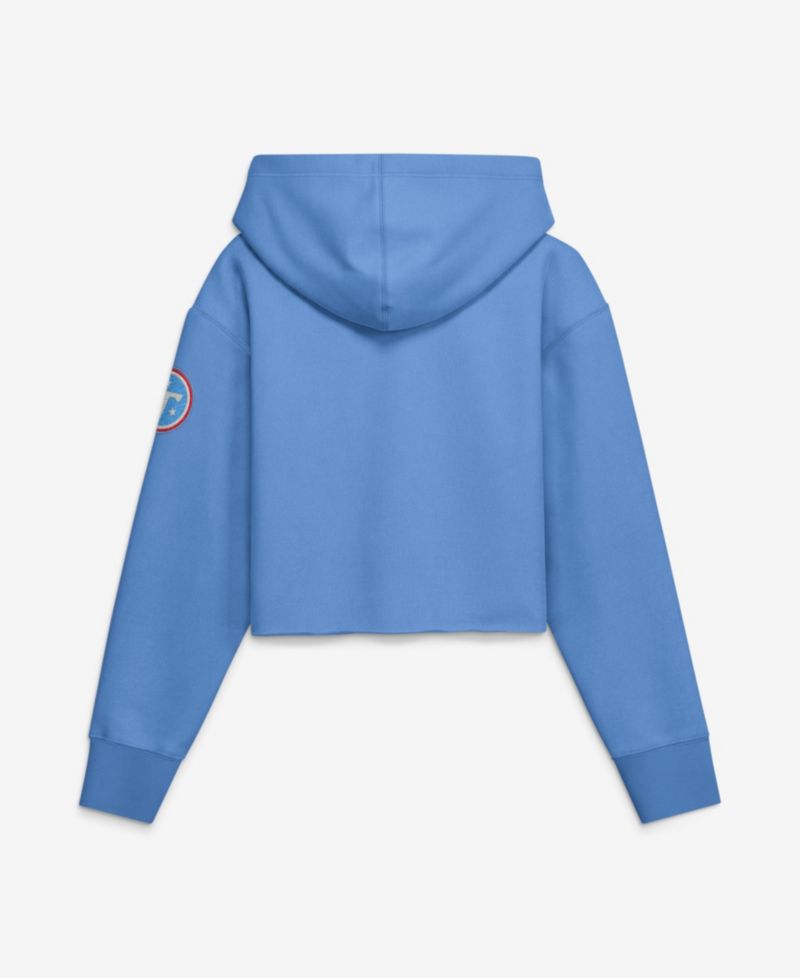 Women's Tennessee Titans Heritage Oversized-Cropped Hoodie