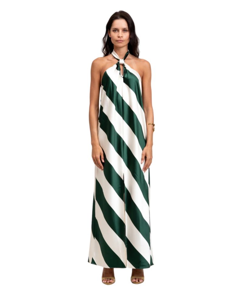 Women's Vega Halter Low-Back Maxi Dress