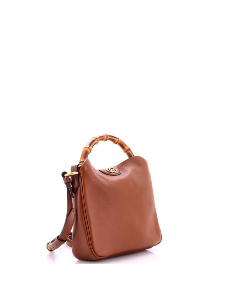 Small Diana NM Bamboo Shoulder Bag Leather