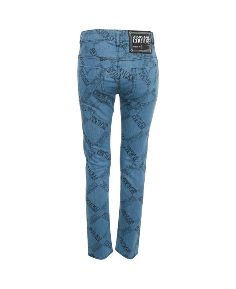 Women's Jeans Couture Logo Print Denim Skinny Jeans