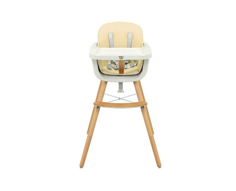 Girls Wooden 3 in 1 Convertible High chair with Cushion