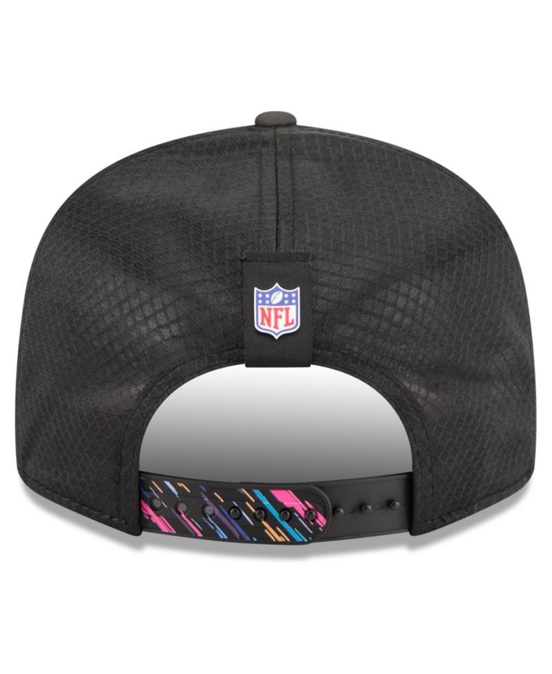 Men's Black Las Vegas Raiders 2026 NFL Cruical Catch 9SEVENTY Adjustable Trucker Hat