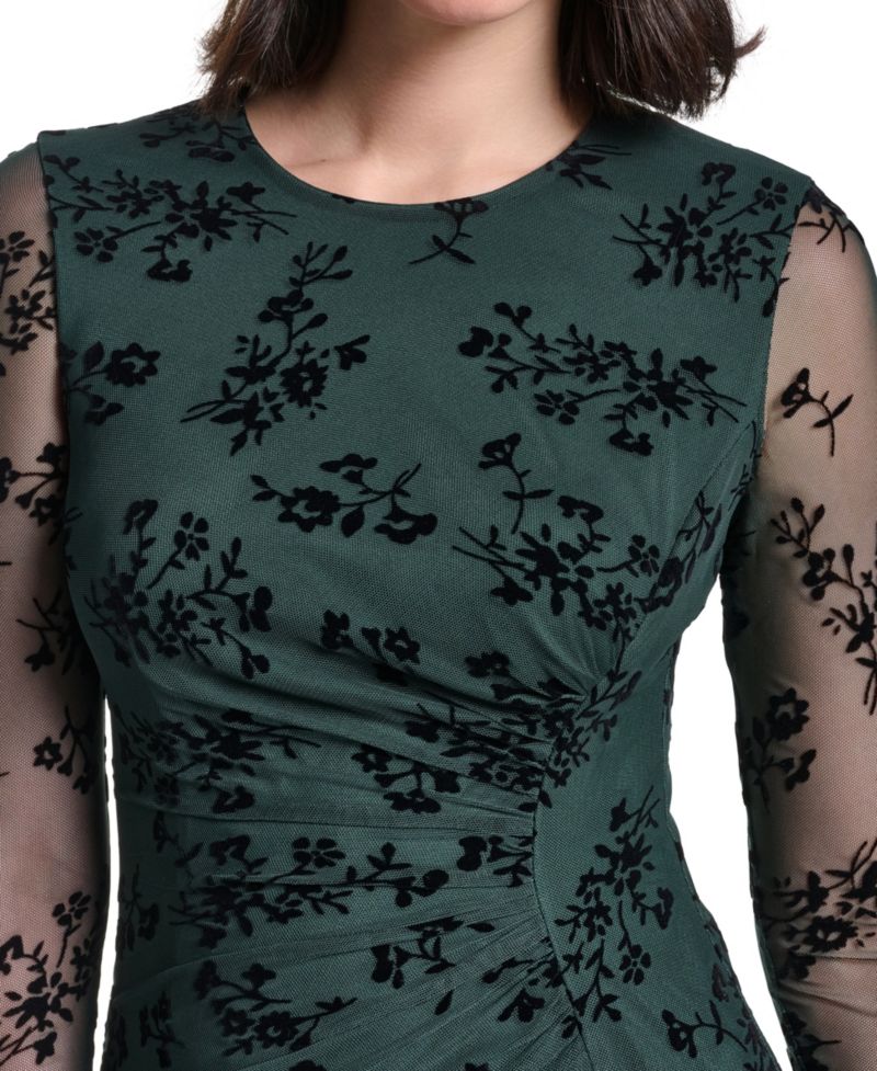 Petite Crew Neck Midi Dress