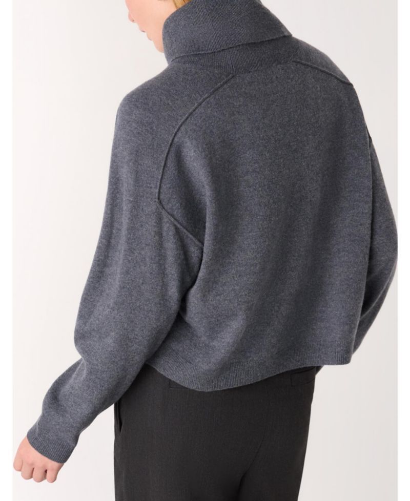 Women's Wool Cowl Neck Knit Sweater