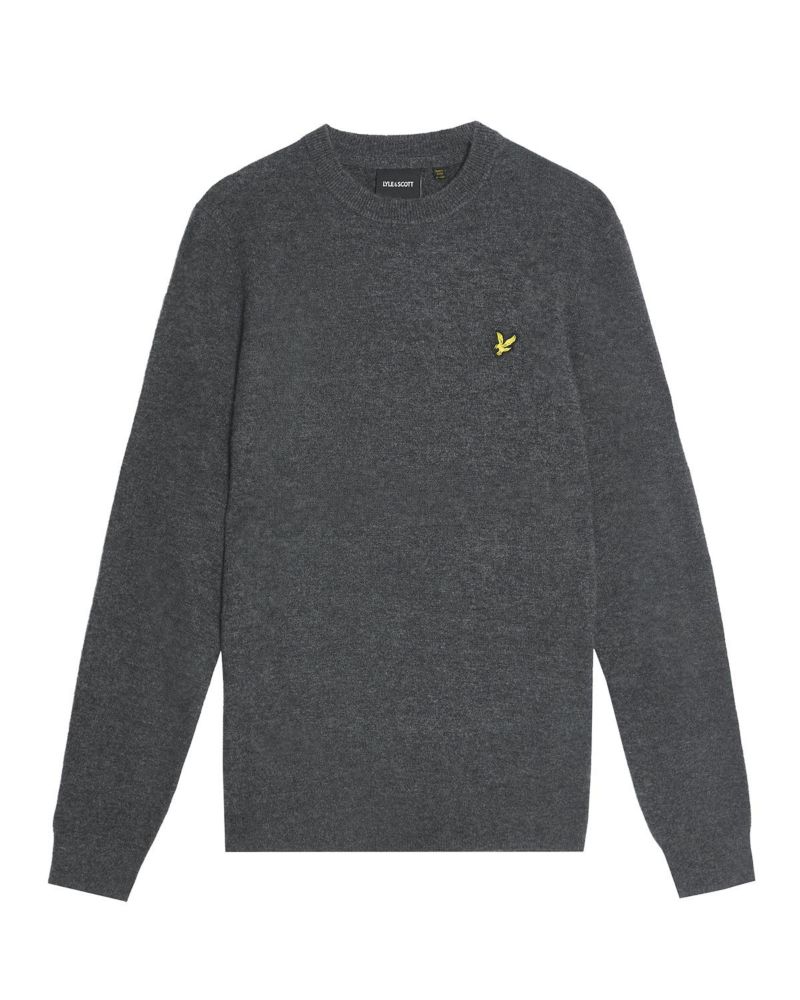 Men's Lambswool Blend Crew Neck Sweater