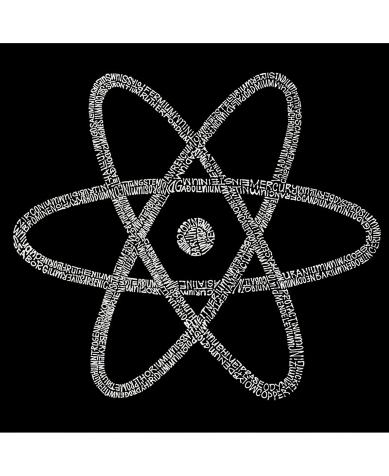 Men's Word Art T-Shirt - Atom