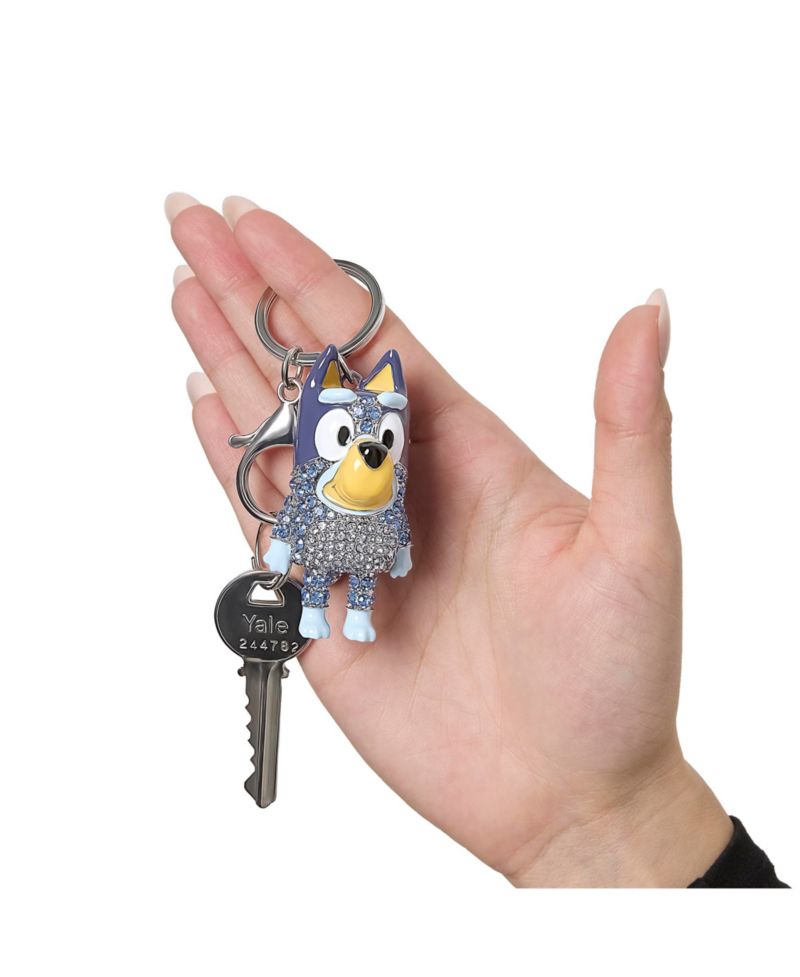 Bag Charm Pave Crystal, Official License Charm Keychain with Lobster Clip