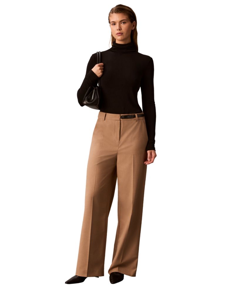 Women's Wide-Leg High-Rise Pants