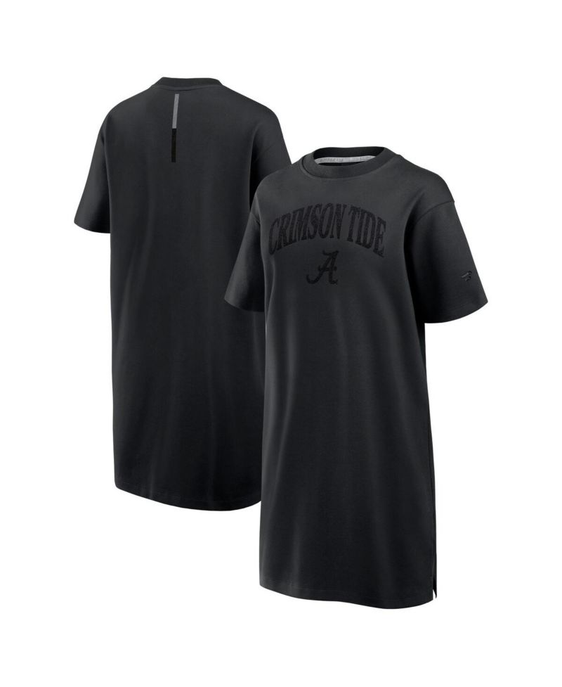Women's Black Alabama Crimson Tide Elements Go Tri-Blend T-Shirt Dress