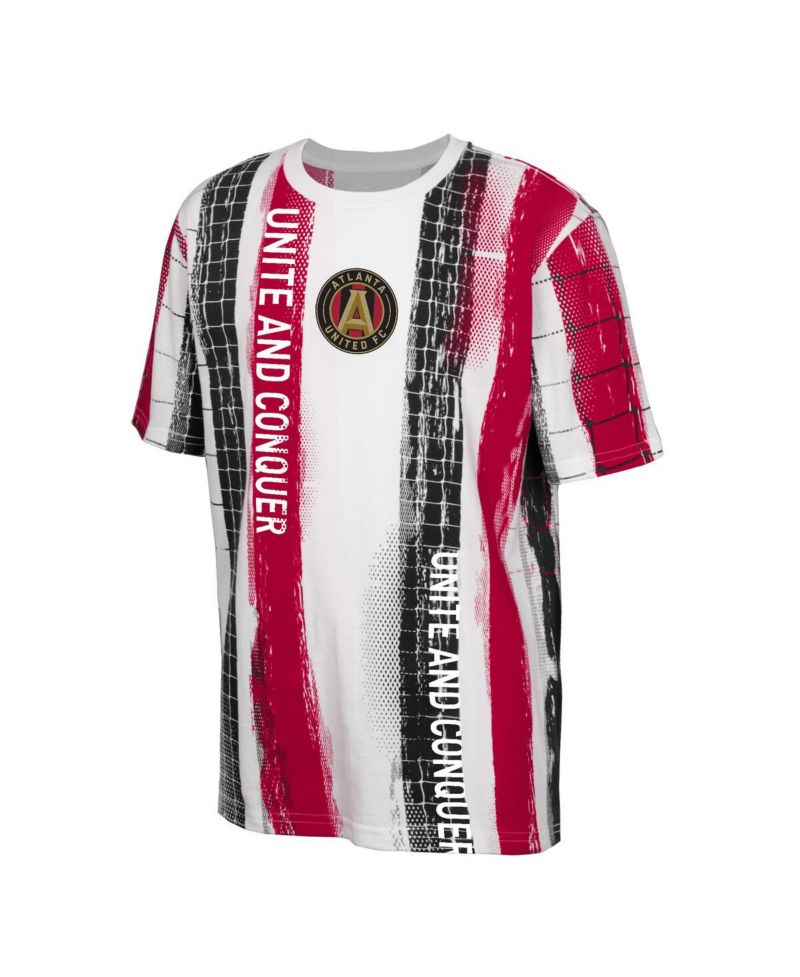 Big Boys and Girls White Atlanta United FC High Stepping T-Shirt