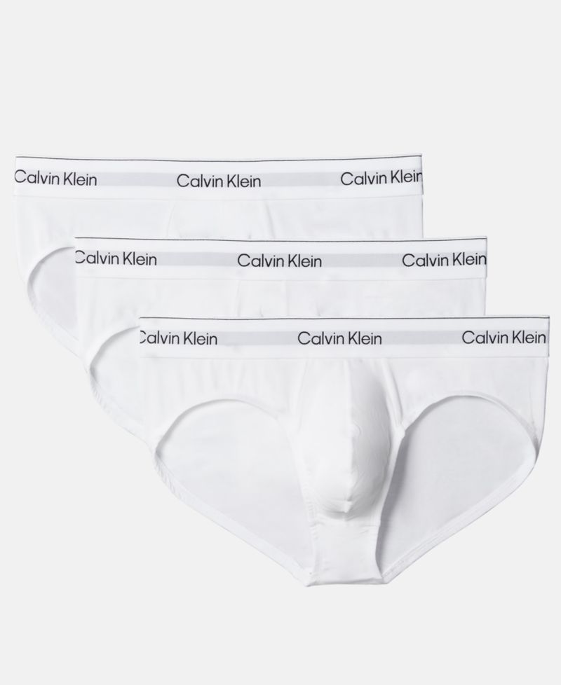 Men's Icon Cotton Stretch Hip Briefs Underwear, 3-Pack