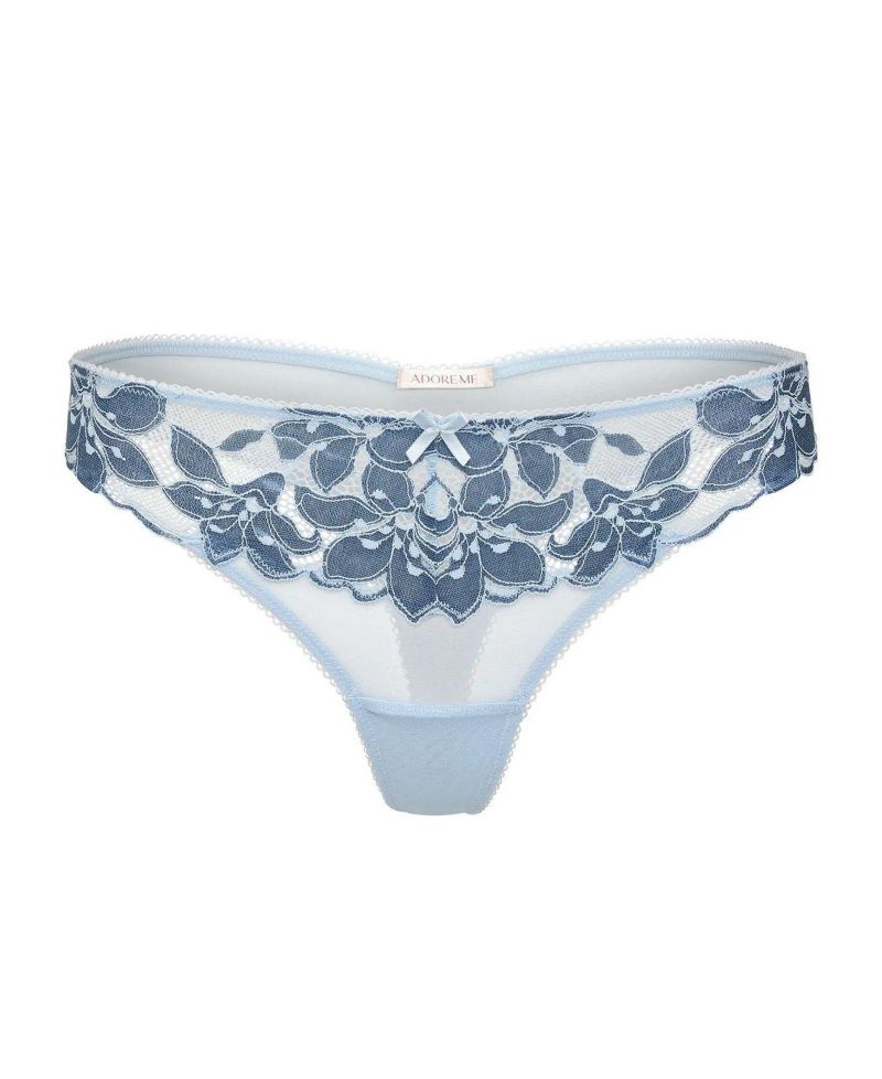 Floral Lace Mesh Mellody Thong
