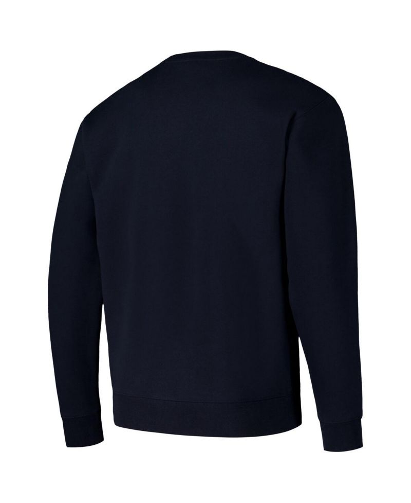 Men's and Women's Navy Connecticut Sun Bloom Crew Pullover Sweatshirt