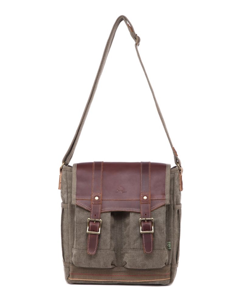 Turtle Ridge 4-Pocket Canvas Crossbody Bag