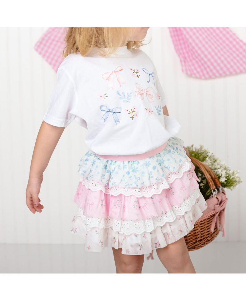 Baby Girls Floral & Lace Tiered Tutu