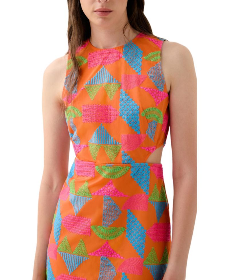 Women's Emb Color Dress