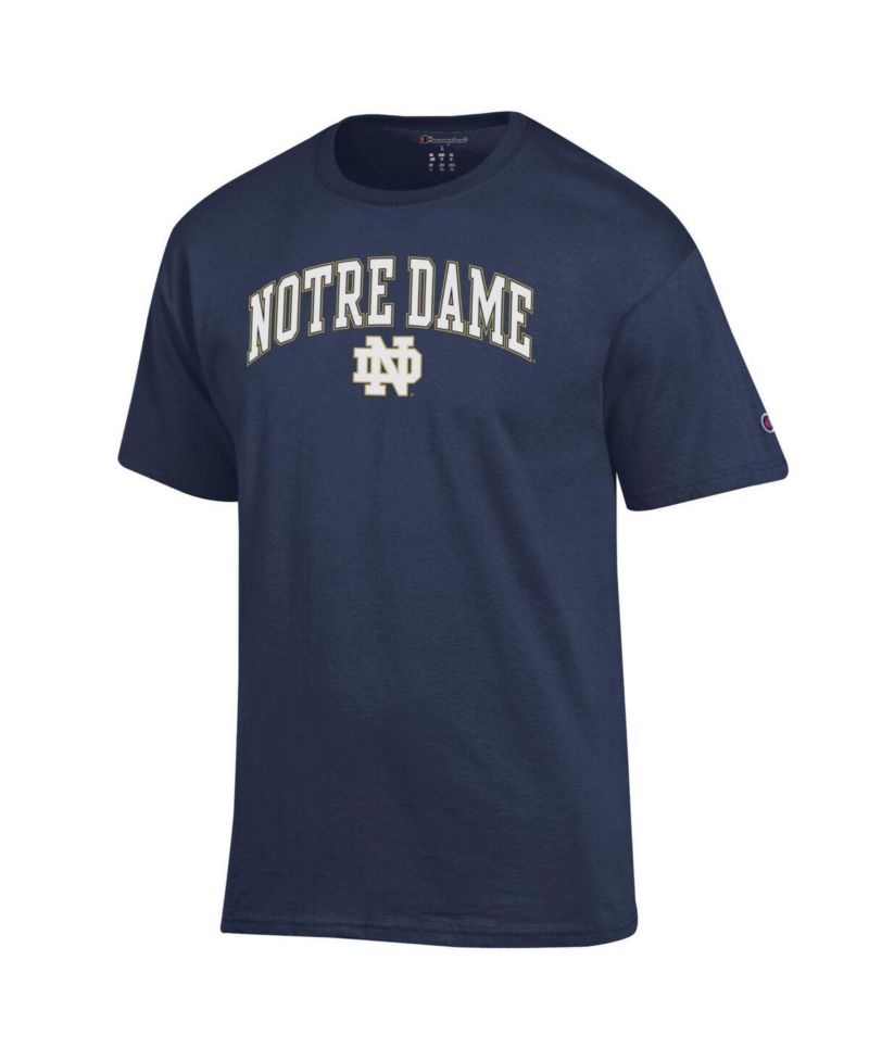 Men's Navy Notre Dame Fighting Irish Arch Over Logo T-Shirt