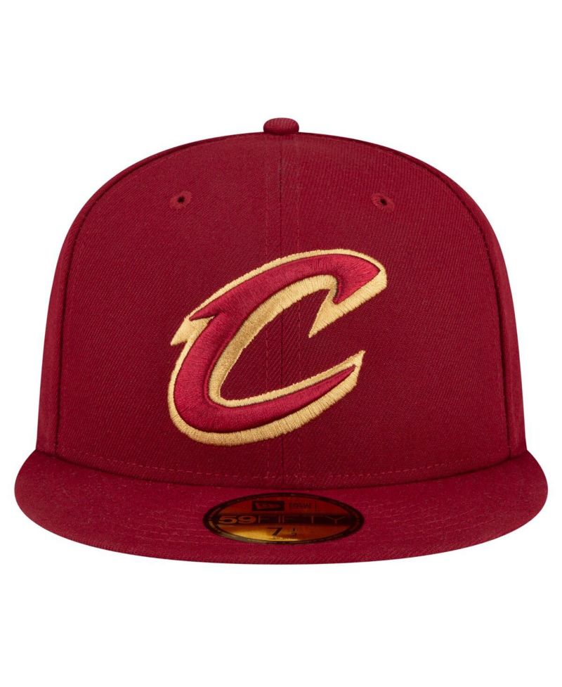 Men's Wine Cleveland Cavaliers 59FIFTY Fitted Hat