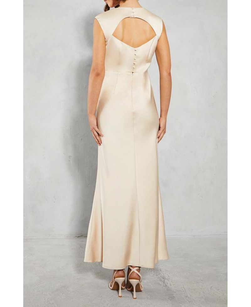 Women's Satin Bridesmaid Dress