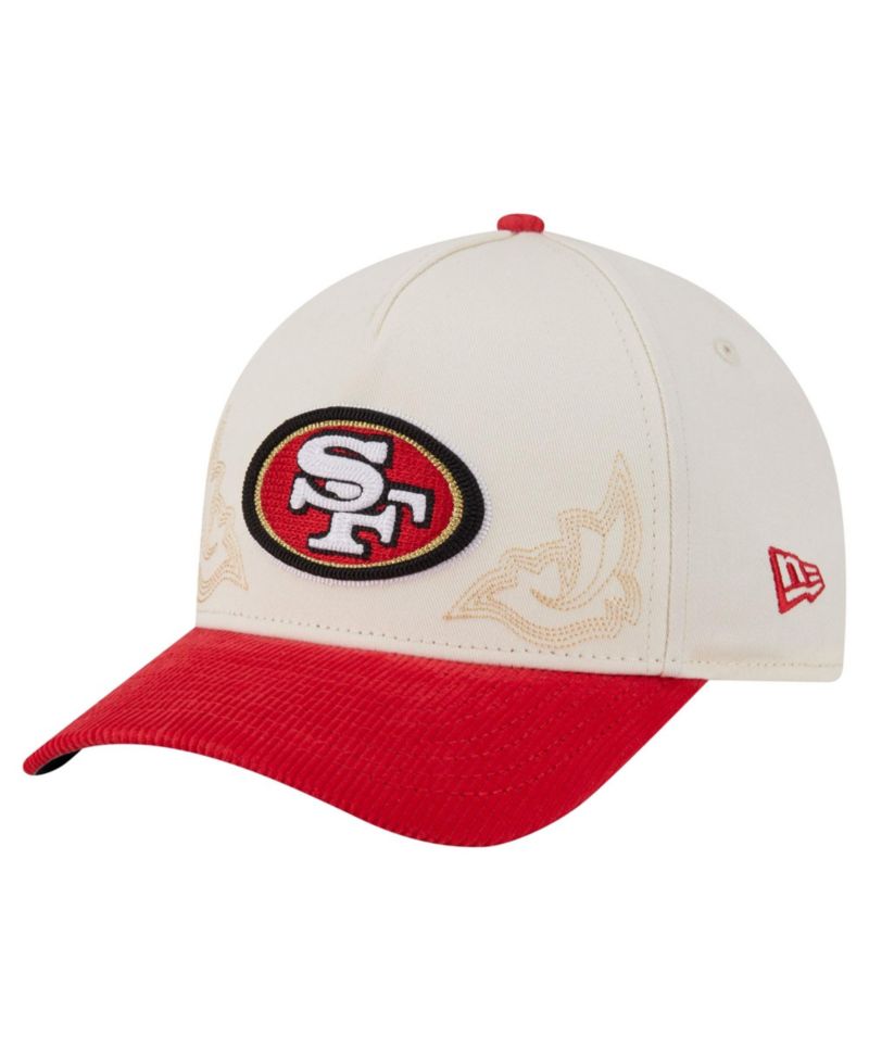 Men's Cream/Scarlet San Francisco 49ers Western 9FORTY A-Frame Adjustable Hat