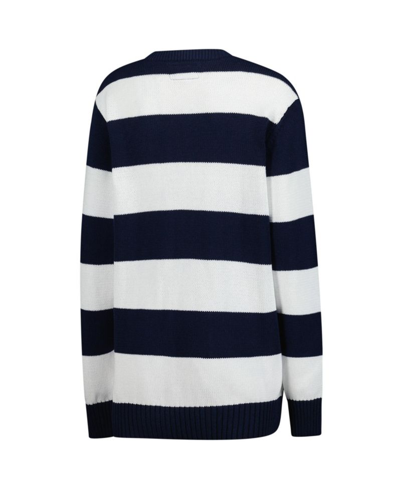 Men's and Women's White/Navy Penn State Nittany Lions Renew Knit Stadium Sweater