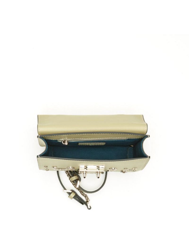 Women s Leather Crossbody Bag Designer Shoulder Purse with Top Handle Statement Handbag with Embellished for Date Night Bag