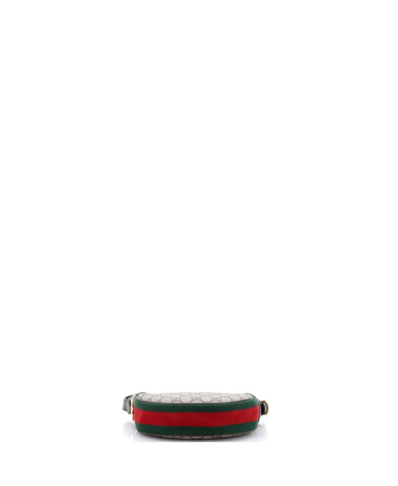Mini Ophidia Half Moon Bag GG Coated Canvas