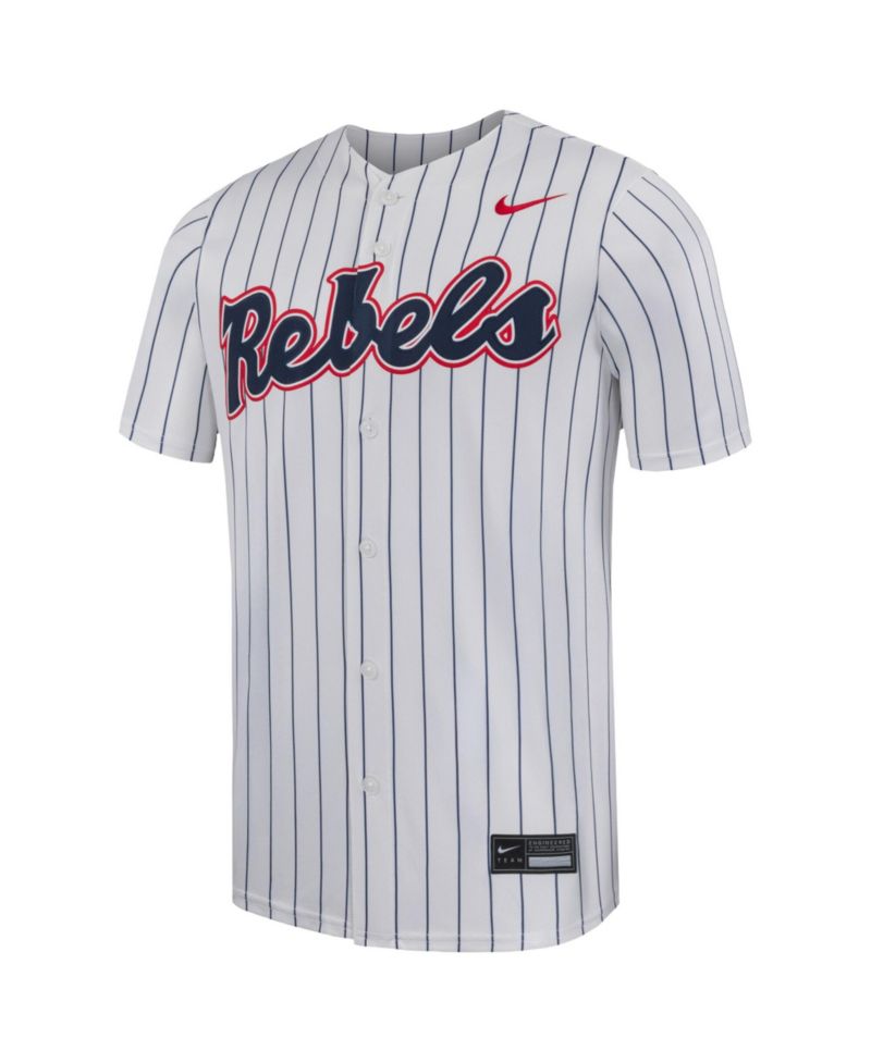 Men's White Ole Miss Rebels Limited Baseball Jersey