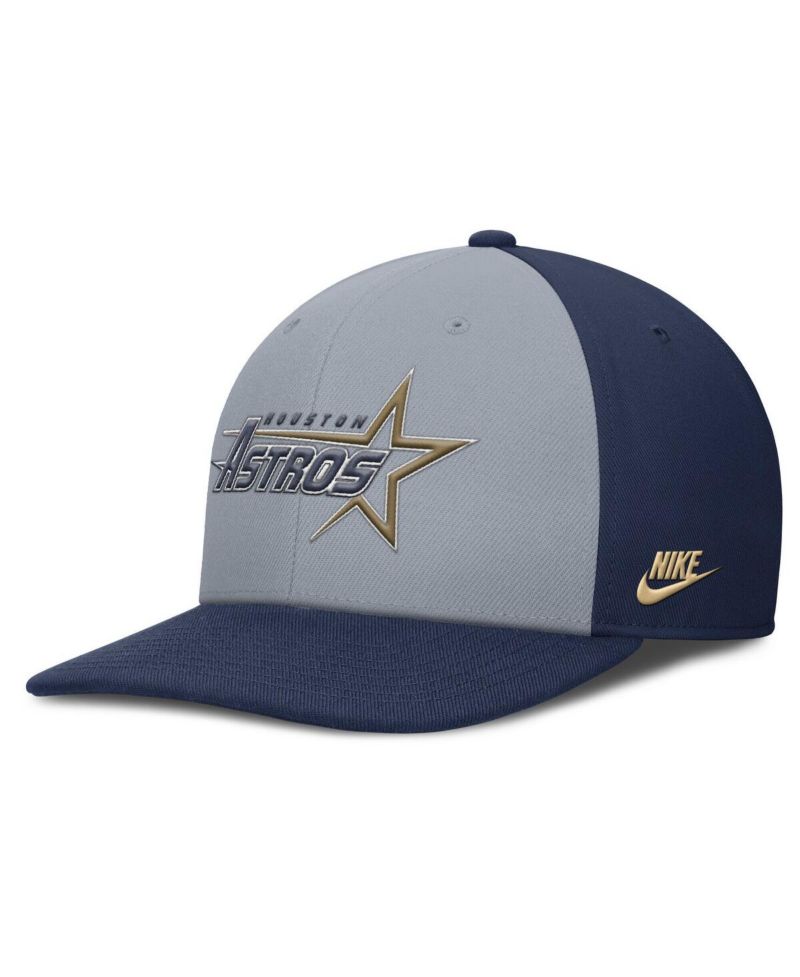 Men's Gray/Navy Houston Astros Pro Performance Snapback Hat