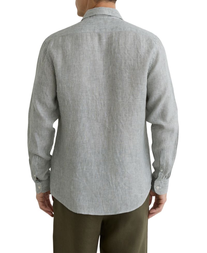 Men's Ruban Stripe Linen Shirt