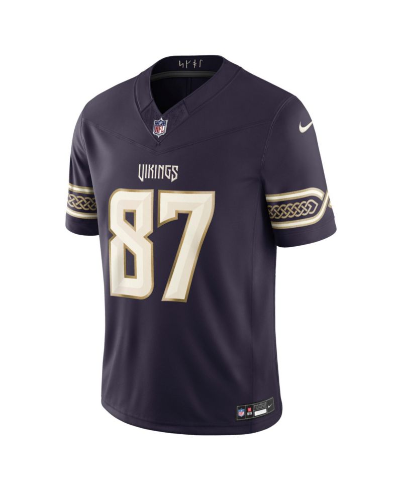 Men's T.J. Hockenson Purple Minnesota Vikings 2026 Rivalries Collection Vapor F.U.S.E Stitched Limited Jersey