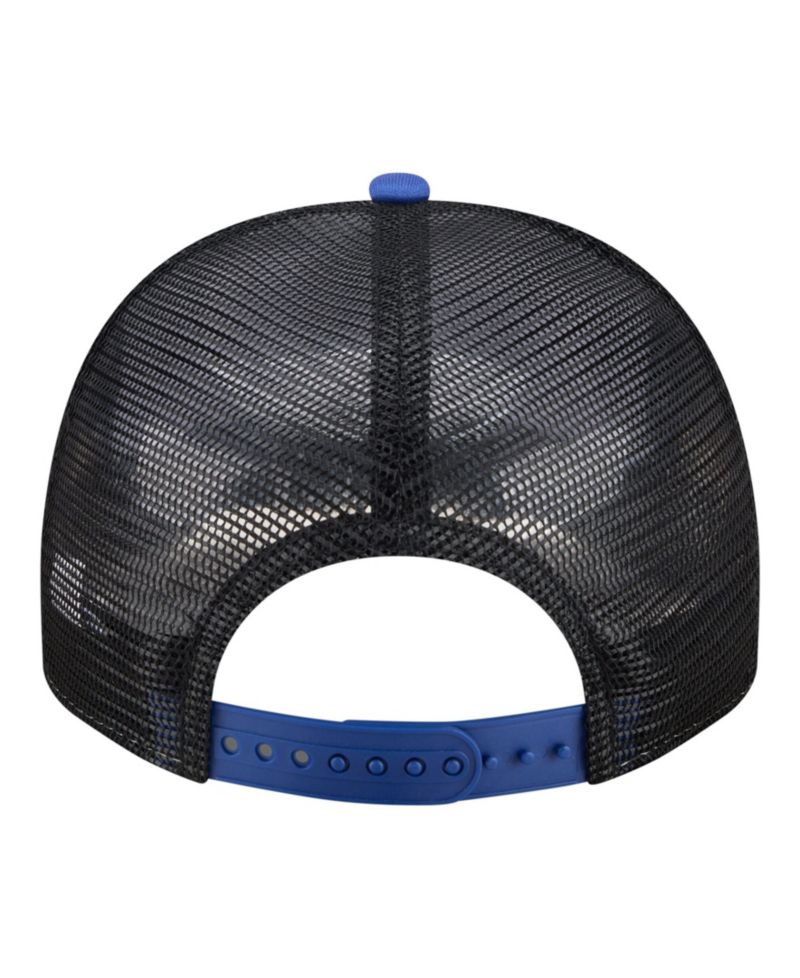 Men's White/Royal New York Mets Foodie A-Frame 9FIFTY Trucker Snapback Hat