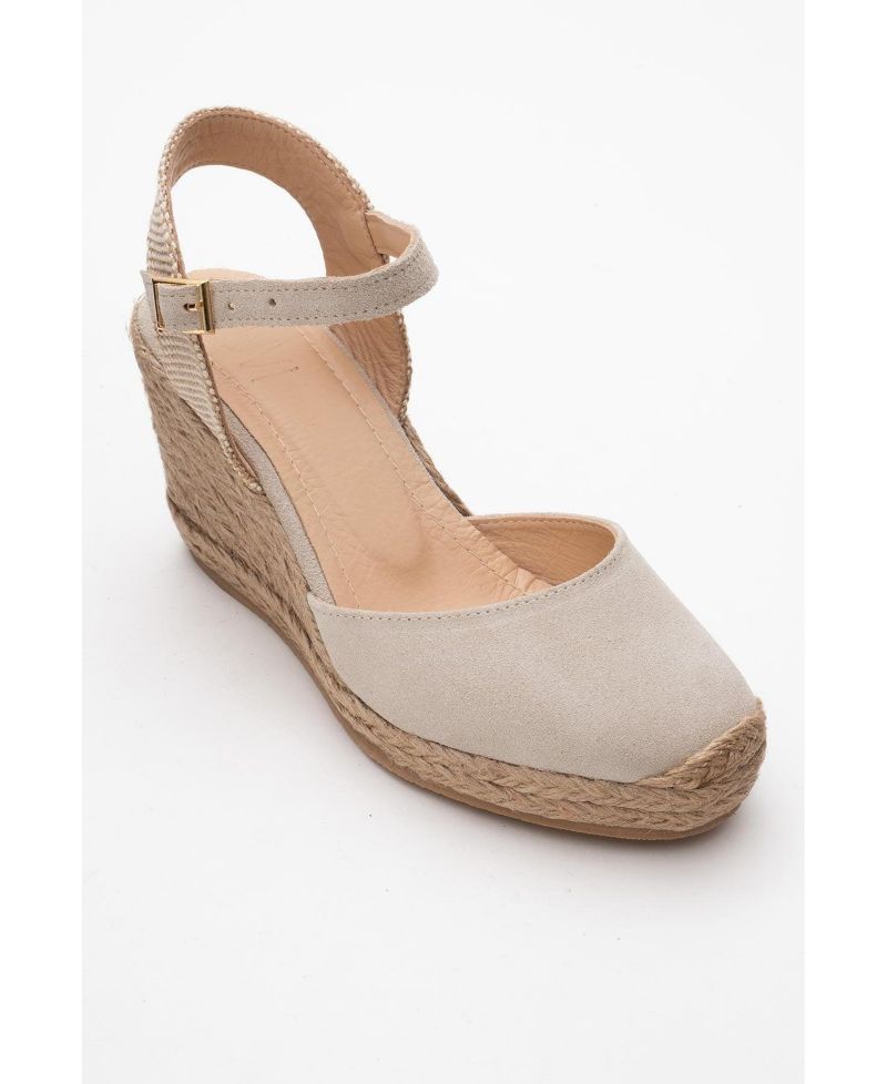 Sinta Suede Leather Platform Espadrille (Women)