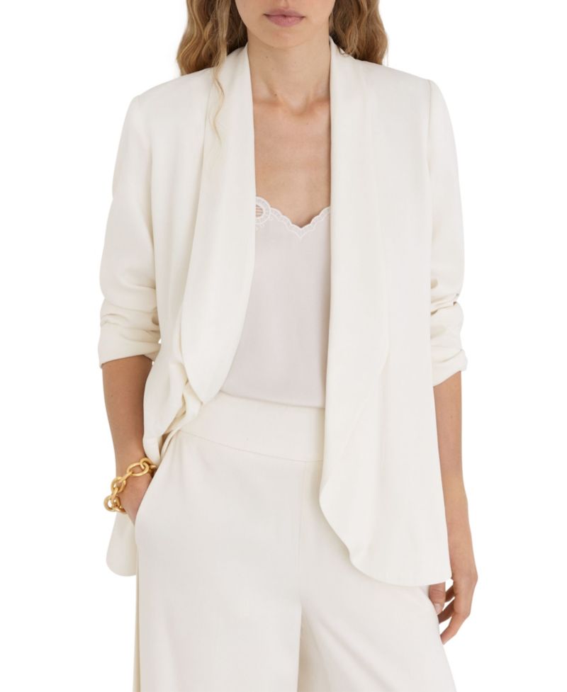 Women's Clover Wrap-Style Shawl-Lapel Blazer