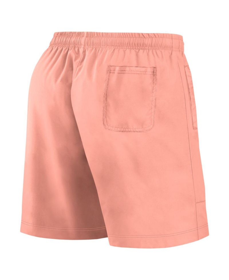 Men's Coral Washington Nationals Elements Swim Shorts