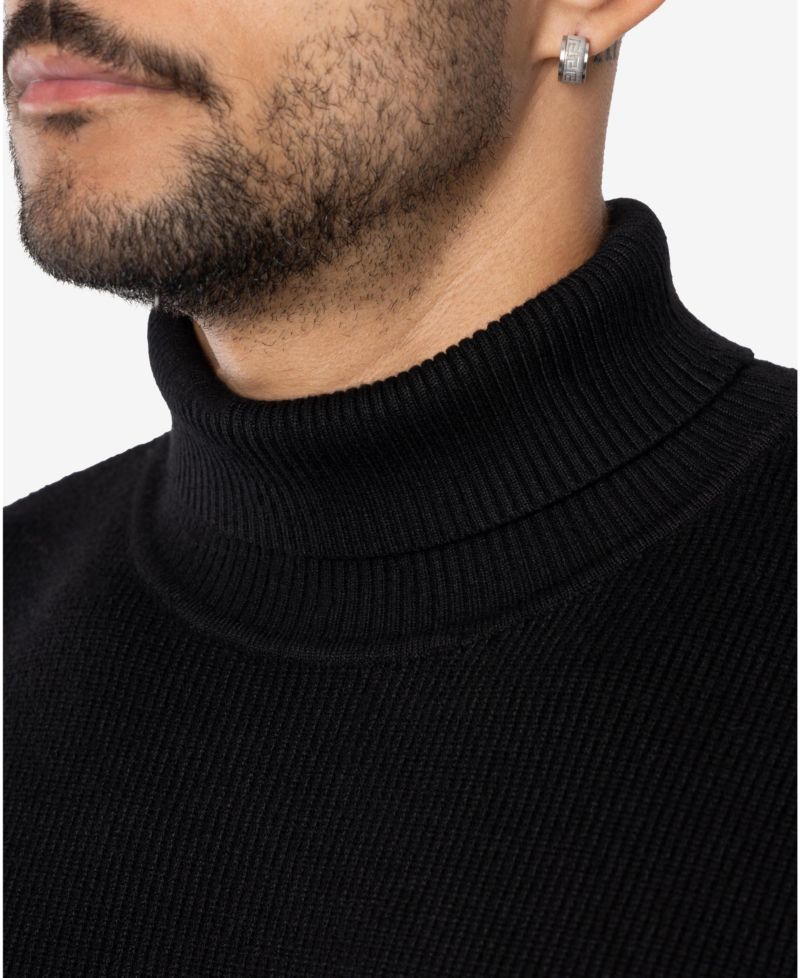 Men's Ribbed Turtle Neck Sweater