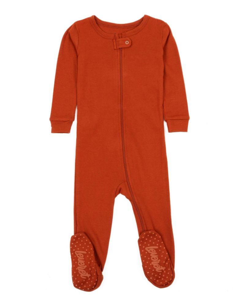 Toddler Matching Family One Piece Footed Cotton Long Sleeve Pajamas