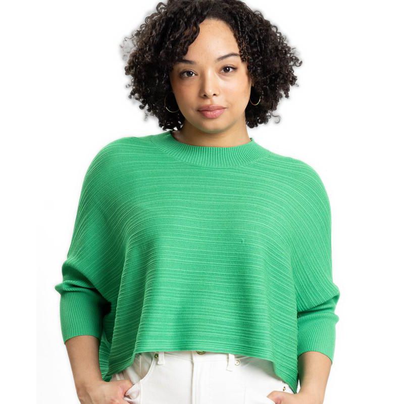 Women's Brooklyn Lightweight Textured Cropped Sweater