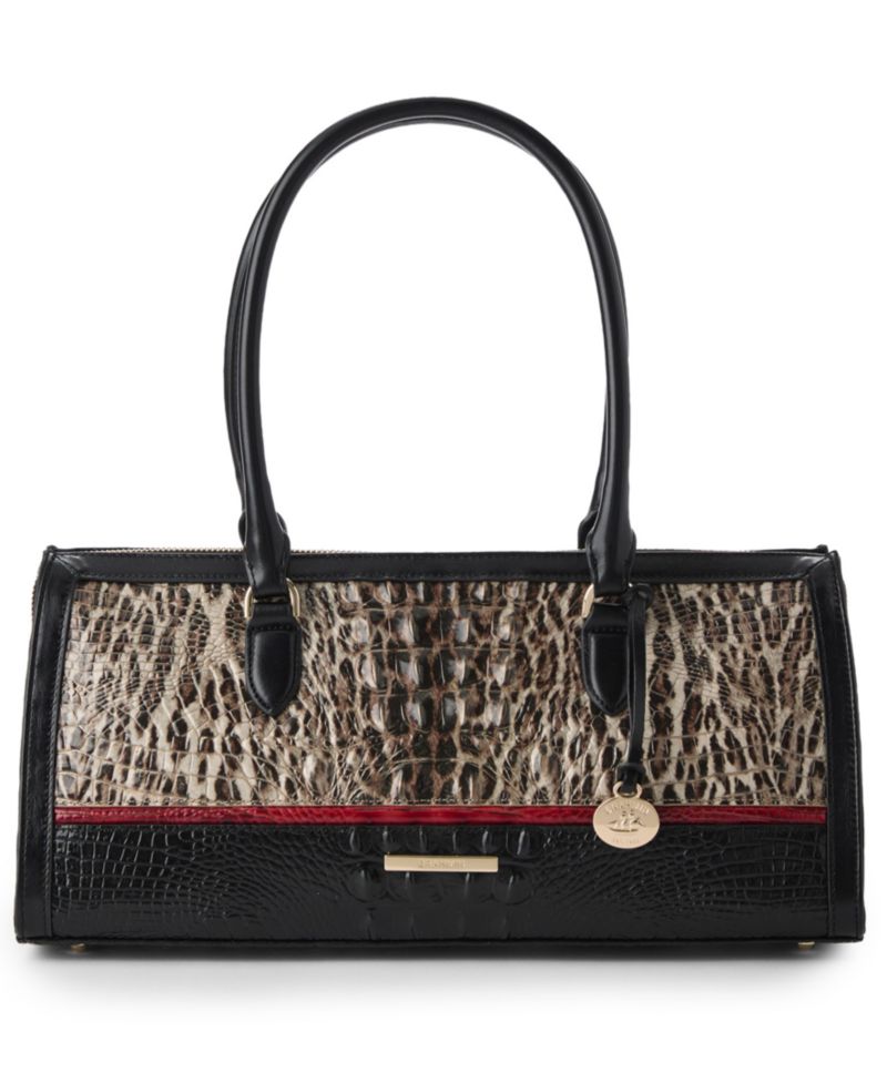 Sophia Ocelot Calgary Large Leather Satchel Bag