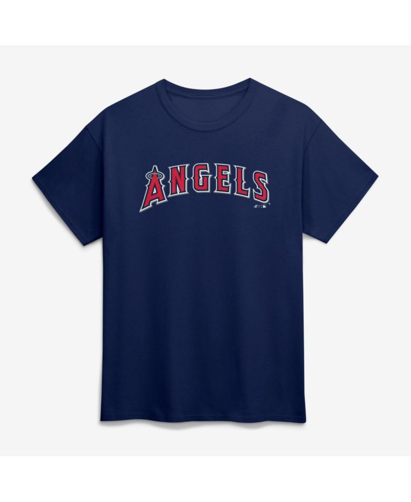 Men's Navy Los Angeles Angels Wordmark T-Shirt