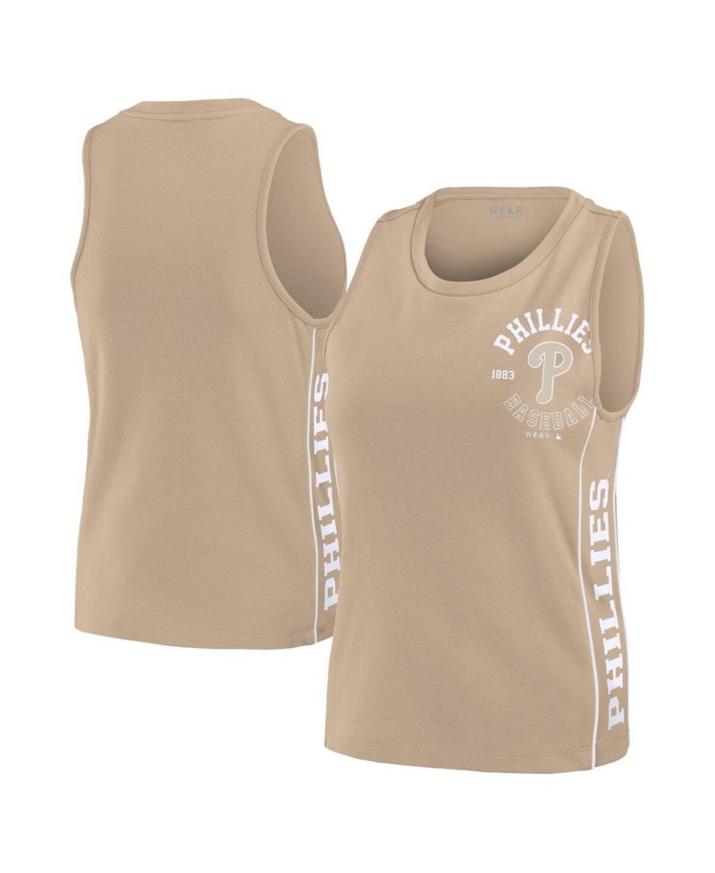 Women's Tan Philadelphia Phillies Tonal Tank Top
