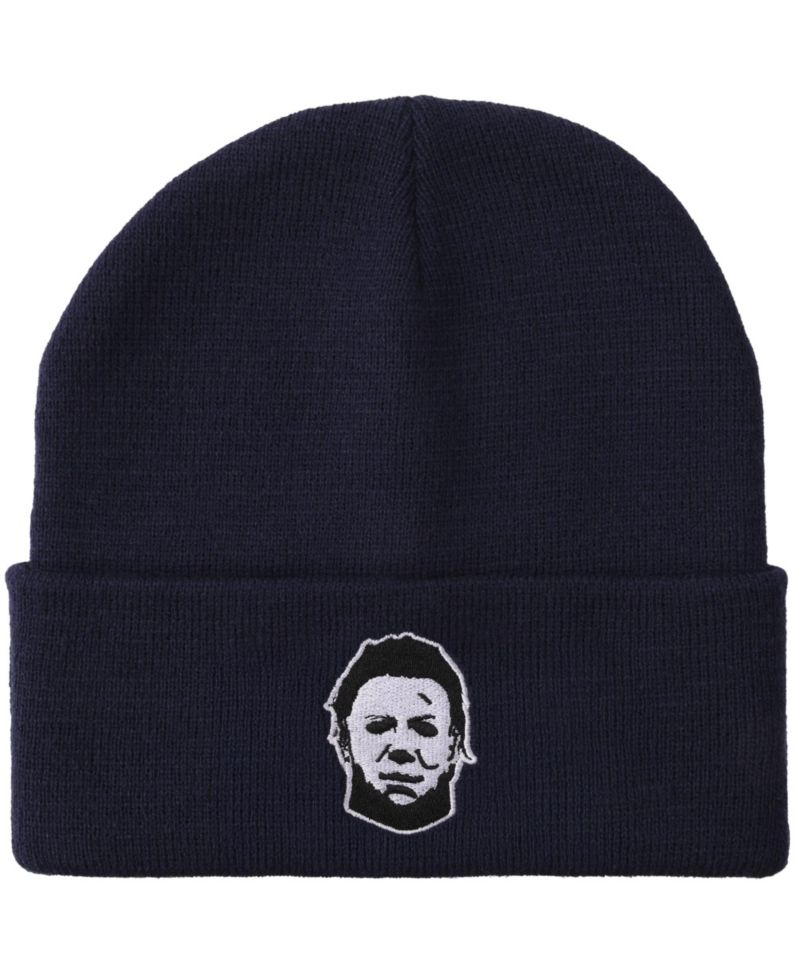 Men's John Carpenter s Michael Myers Navy Cuff Beanie.
